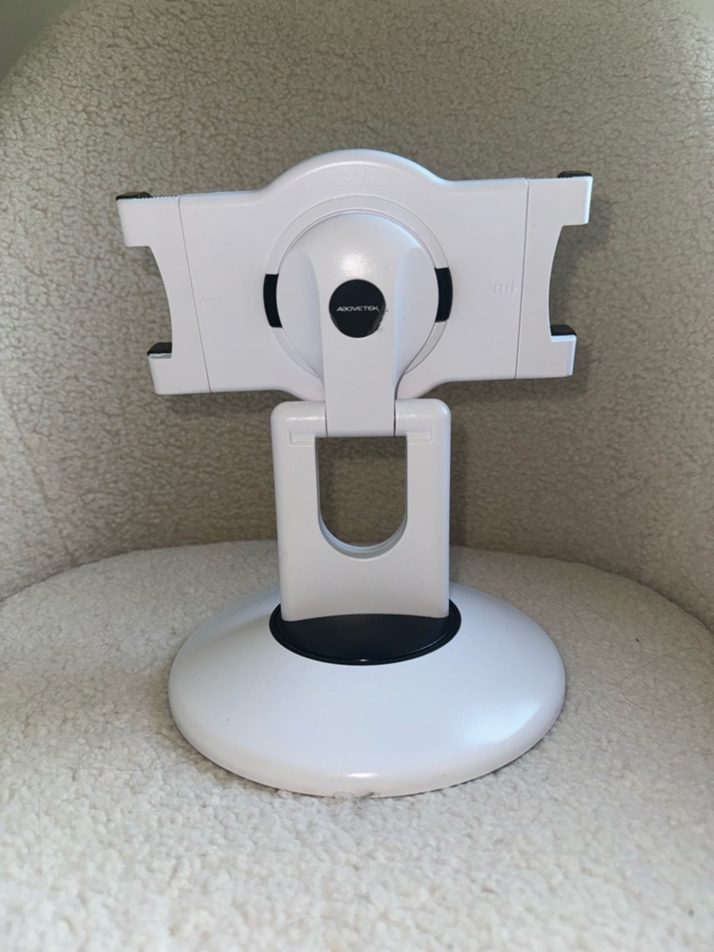 Tablet Stand White and Black Adjustable Rotating NEW Stylish Office Home School - Picture 5 of 7